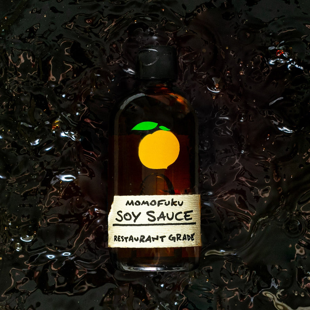 Bottle of Momofuku soy sauce